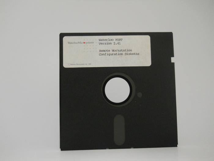 Front of floppy disk