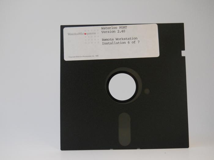 Front of floppy disk