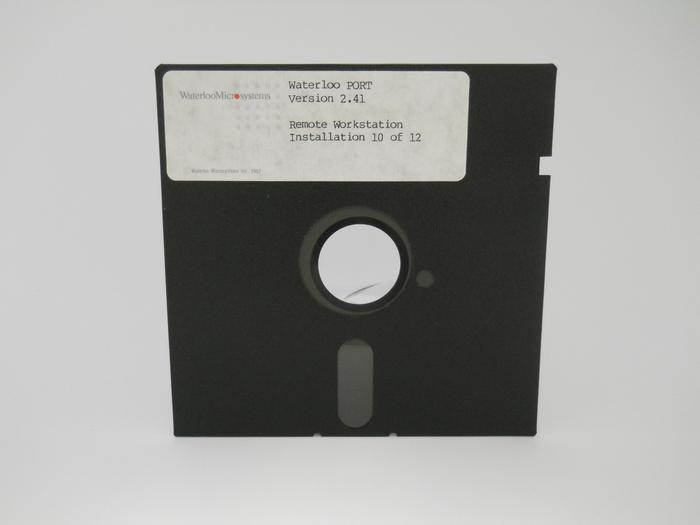 Front of floppy disk