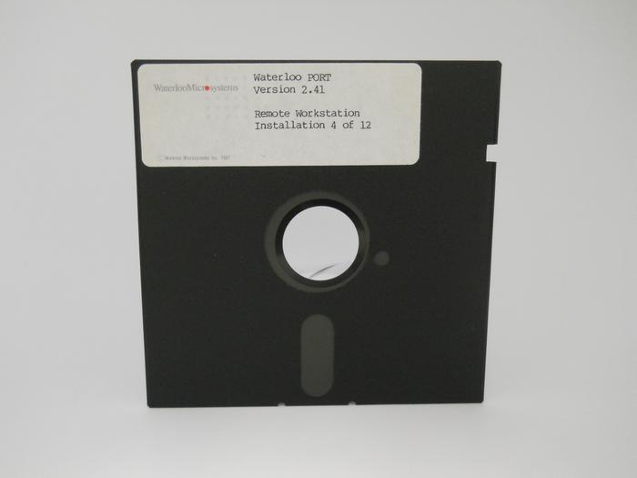 Front of floppy disk