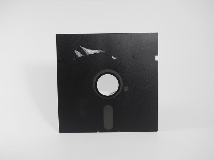 Front of floppy disk