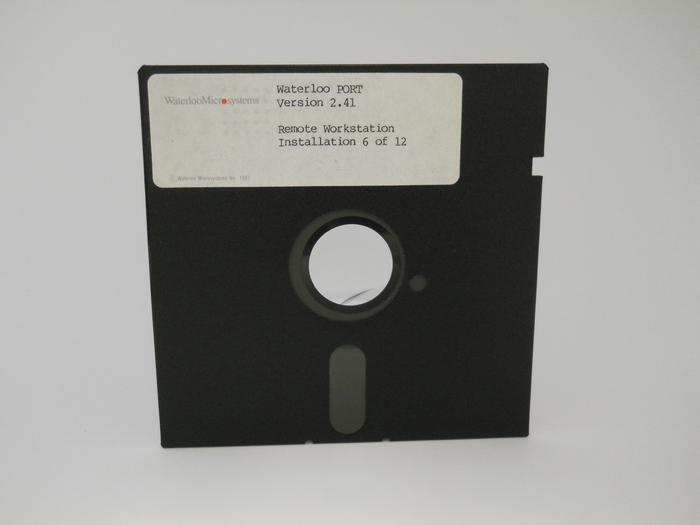 Front of floppy disk