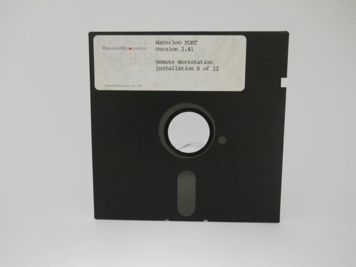 Front of floppy disk