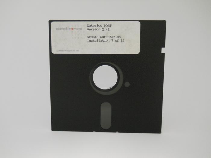 Front of floppy disk