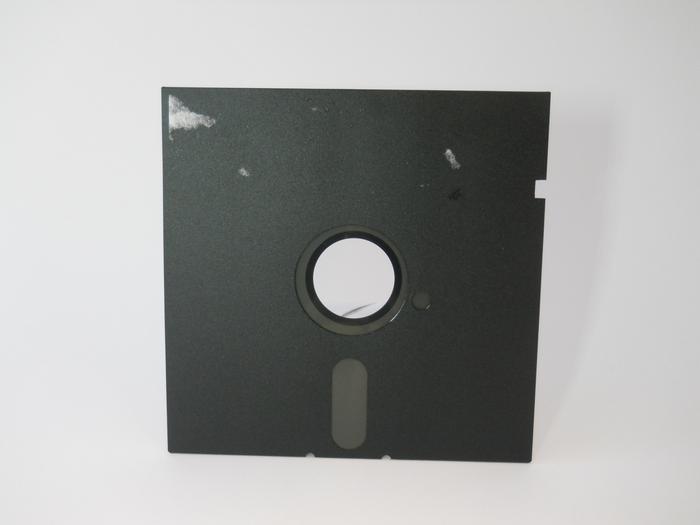 Front of floppy disk