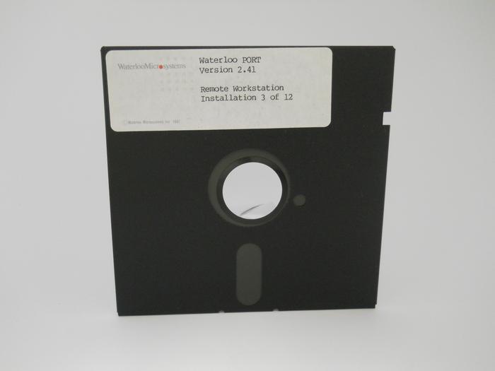 Front of floppy disk