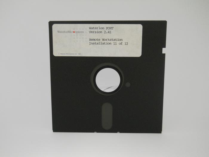 Front of floppy disk